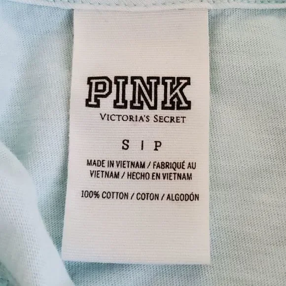 Victoria Secret PINK Blue Pullover Hoodie Top Size Small - Picture 7 of 7